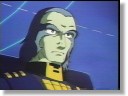 Zeda, Harlock's opponent... but in politics only. Camera angle provides a feeling of authority.