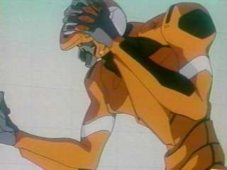 EVA-00 goes berserk during a test run, with Rei trapped inside.