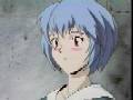 Rei is inexplicably embarrassed by an act of kindness from Shinji